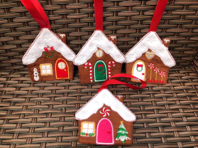 Gingerbread Houses, Christmas Decoration, Hanging Gingerbread House - image 1