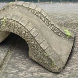 stone Bride Sculpture Concrete Bridge Figurine Outdoor Ornament Handmade Japanese Decoration Lover Gift Yard Art Halloween - thumbnail 3
