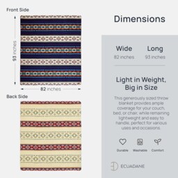 Boho Throw Blanket Turquoise Southwest Inspired Colorful Tribal Pendleton Quilt Western Bedding Camping Southwestern - thumbnail 2