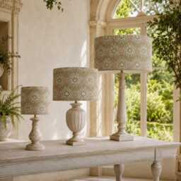 William Morris Eden Rose Lampshade - Handmade Candle Clip Or Drum Shade For Table Lamp, Wall Light Ceiling Pendant - thumbnail 1