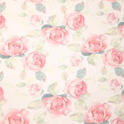 Personalized Baby Swaddle Blanket & Headband Set, Rose Floral Monogram - thumbnail 2