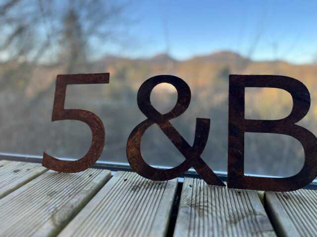 Rustic Corten Steel Letters & Numbers 200mm Wall Decor - image 1