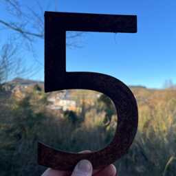 Rustic Corten Steel Letters & Numbers 200mm Wall Decor - thumbnail 2