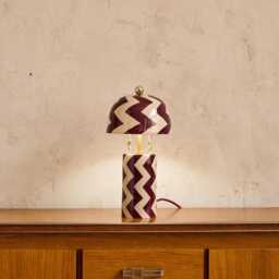 Bombay Handmade Ceramic Table Lamp - Unique Decorational Piece For You Living Room Or Bedroom Housewarming Gift With Bulb - thumbnail 1