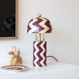 Bombay Handmade Ceramic Table Lamp - Unique Decorational Piece For You Living Room Or Bedroom Housewarming Gift With Bulb - thumbnail 2