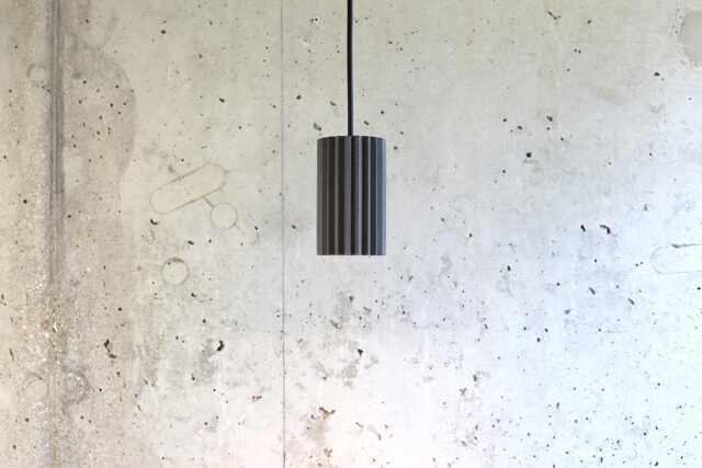 Black Concrete Pendant Light Modern Handmade Lighting - image 1