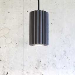 Black Concrete Pendant Light Modern Handmade Lighting - thumbnail 3