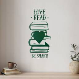 Books Quote Vinyl Wall Decal Smart Phrase Library Reading Room Corner Stickers Mural - #2622Di - thumbnail 3