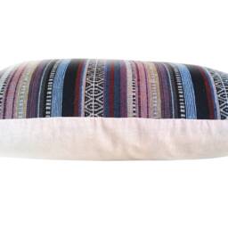 Striped Wooven Textured Pillow Cover Blue Navy Red Brown Cream Beige Black Kilim Style Bohemian Home Decor Farmhouse Ethnic Boho Cushion - thumbnail 3