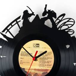 Wall Clock - Vinyl Record Reuse Original Design Recycling Sustainable Wall Decoration- Tokyo - thumbnail 2