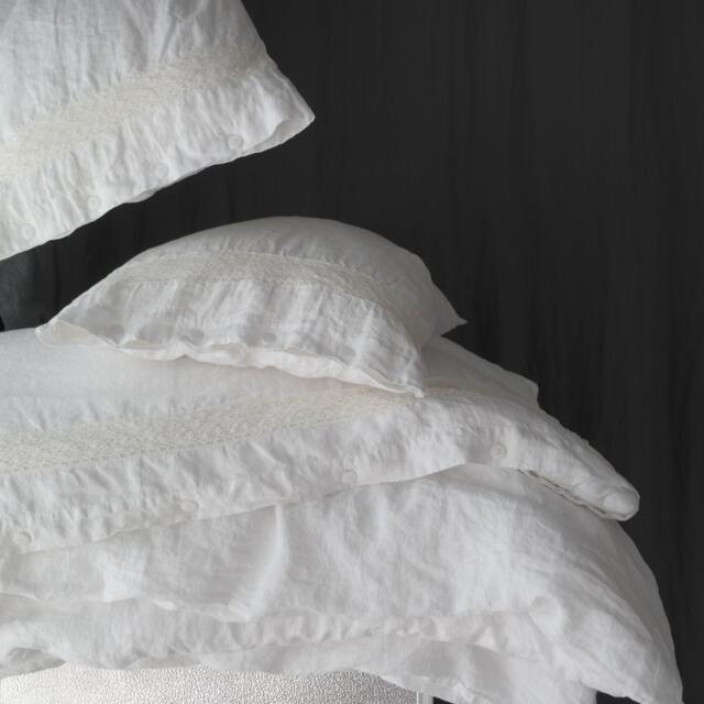 Linen Duvet. Fine Pure French Linen With Buttons Closure & Lace. Custom Freshmade in One Week On Your Doorstep Listing74 - image 1