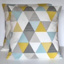 "Clarke & Brio Mineral Geometric Cushion Covers 16"" 18"" 20"" 22"" 24" - thumbnail 2