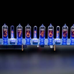 Nixie Tube Clock In-14+In-19A Arduino Shield 9 Tubes Gps Temp. Sensor Remote With Sockets Boyfriend, Husband, Vintage, Gift, Steampunk - thumbnail 3