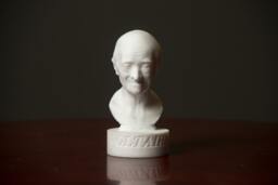 Marble Bust Of Voltaire Statue Carved Greek Marble Figurine Artist Sculpture - thumbnail 1