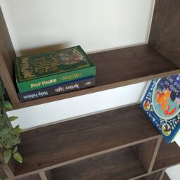Handmade Modern Bookcase 5-Shelf Living Room Furniture - thumbnail 3