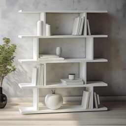 Handmade Modern Bookcase 5-Shelf Living Room Furniture - thumbnail 1