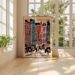 Brick Lane London Poster Vibrant East Street Art Print - thumbnail 2