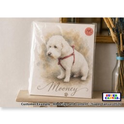 Custom Watercolour Dog Pet Personalised Painting Portrait Print From Photo Memorial Artwork Framed Unique Handmade Lover Gift - thumbnail 3