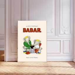 Babar The Elephant Nursery Wall Art, Retro Kids, Kids Room Genre Neutral Baby Illustration Art Print - thumbnail 1