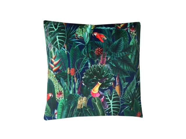 Tropical Double Sided Velvet Cushion Cover Exotic Rainforest Pillow Sham - 16