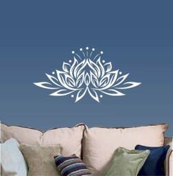 In-Style Decals Wall Vinyl Decal Home Decor Art Sticker Lotus Flower Yoga Studio Meditation Floral Design Room Removable Mural 298 - thumbnail 2
