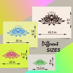 In-Style Decals Wall Vinyl Decal Home Decor Art Sticker Lotus Flower Yoga Studio Meditation Floral Design Room Removable Mural 298 - thumbnail 3