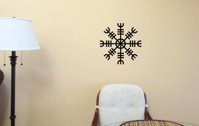 Helm Of Awe Vinyl Wall Art, Viking Decal, Norse Sticker, Asatru - image 1