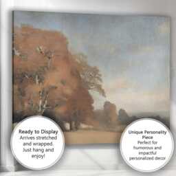 Soft Autumn Tree Minimalist Country Landscape Canvas Wall Art Print Decor Picture Ready To Hang - thumbnail 3