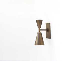 Brass Wall Sconce Light, Modern Brass Industrial Style Wall Sconce Ul Listed, No.0530 - thumbnail 1