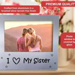 I Love My Sister Photo Frame - Picture Gift Present For - thumbnail 2