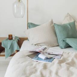 Natural Linen Duvet Cover Stone Washed European Bedding - thumbnail 2