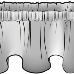 Scallop Valance, Elizabeth Floral Walnut Brown, Lined - Rose, Green, Blue, Gold, Cream - thumbnail 3