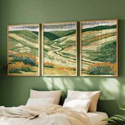 Sage Hills Poster Set, Countryside Wall Art, Landscape Prints - thumbnail 2