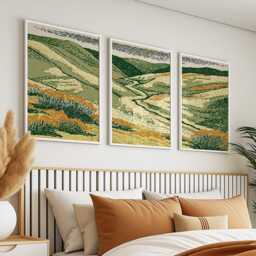 Sage Hills Poster Set, Countryside Wall Art, Landscape Prints - thumbnail 3