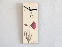 Poppies Flowers - Wall Clock - thumbnail 1