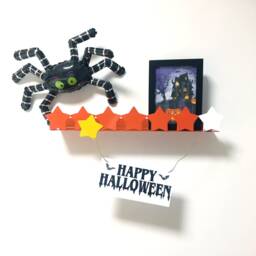 Star Shelf, Kids Room, Lloating Ledge Shelf in Stars Shape, Metal Color Finishing. Nursery Christmas Baby Room. Halloween Decoration - thumbnail 2
