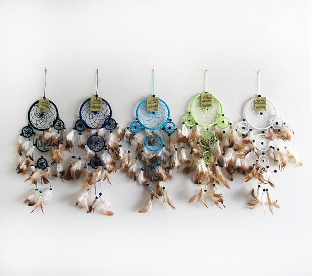 Small Native American Dream Catcher - Feather Wall Hanging - image 1