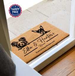 Best Selling Dog Welcome Mat - Unique Lover Gift Custom Coir Doormat Personalized Home Housewarming - thumbnail 1
