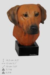Rodesian Rhidgeback, Dog Marble Statue, Painted, Limited Edition, Make Your Own Artdog