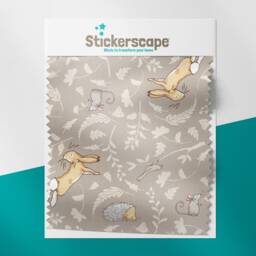Grey Hedgehogs & Hares Roller Blind, Nursery Roller Blind, Guess How Much I Love You, Made To Measure, Blackout Blind - thumbnail 2