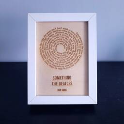 Personalised Music Gift Poster - Lyrics For Any Occasion Lovers Simply Provide Us A Song Name - thumbnail 1
