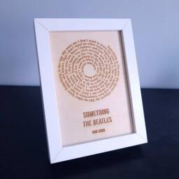 Personalised Music Gift Poster - Lyrics For Any Occasion Lovers Simply Provide Us A Song Name - thumbnail 2