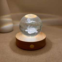 Custom Sea Turtle Night Light, 3D Glass Lamp, Double With Moon, Cute Baby Bedside Personalized Birthday Gift, Room Decor