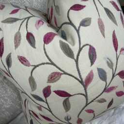 Handmade Voyage Cervino Leaf Print Cushion Cover, Double Sided Pillow Case - thumbnail 3