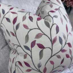 Handmade Voyage Cervino Leaf Print Cushion Cover, Double Sided Pillow Case - thumbnail 4