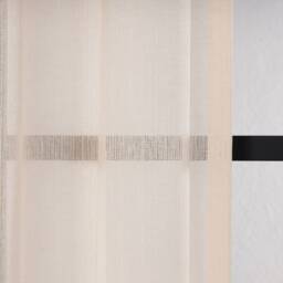 Custom Size Cream Linen Look Sheer Curtain Panel Grommet Tulle Voile - thumbnail 3