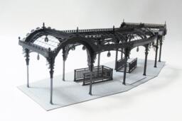Architectural Model Kit Of Seattle Washington Pergola, Laser Cut Kit, Diy Product, Pioneer Square Unique Gift - thumbnail 1