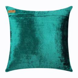 "Handmade Peacock Green Euro Pillow Cover 24""x24""/26""x26" - thumbnail 3