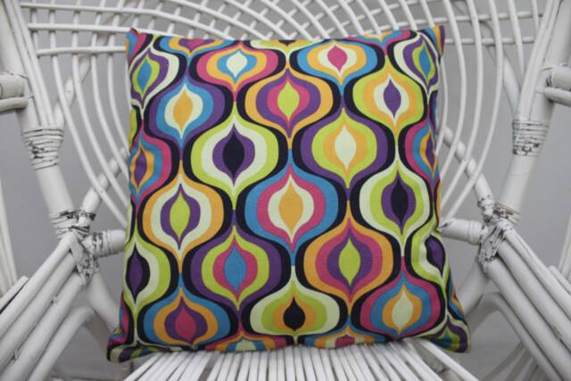 16x16 Pillows, Cotton Fabric Pillow Cover Ikat Designs Turkish Sofa Pillows Throw 40x40 cm 2 - image 1