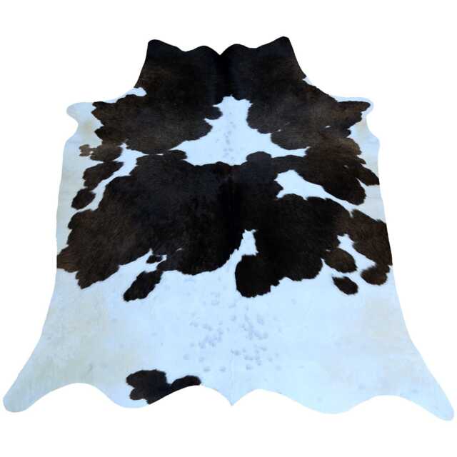 Authentic Large Brown & White Cowhide Rug - Statement Piece For Sophisticated Decor - 54x47 Inches - image 1